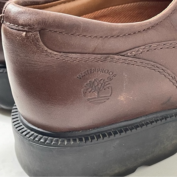 Timberland Mens Size 7.5M Brown Leather Smart Comfort System Casual Oxford Shoes - Picture 9 of 9